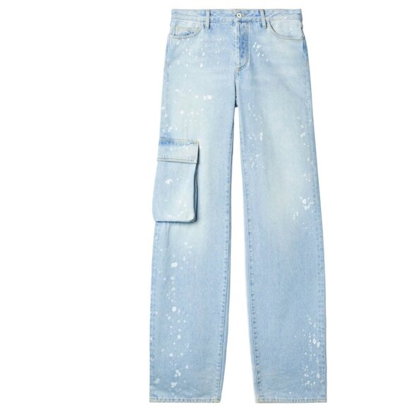 Off-White Painted Toybox Extralong Cargo Jeans - Picture 3 of 13